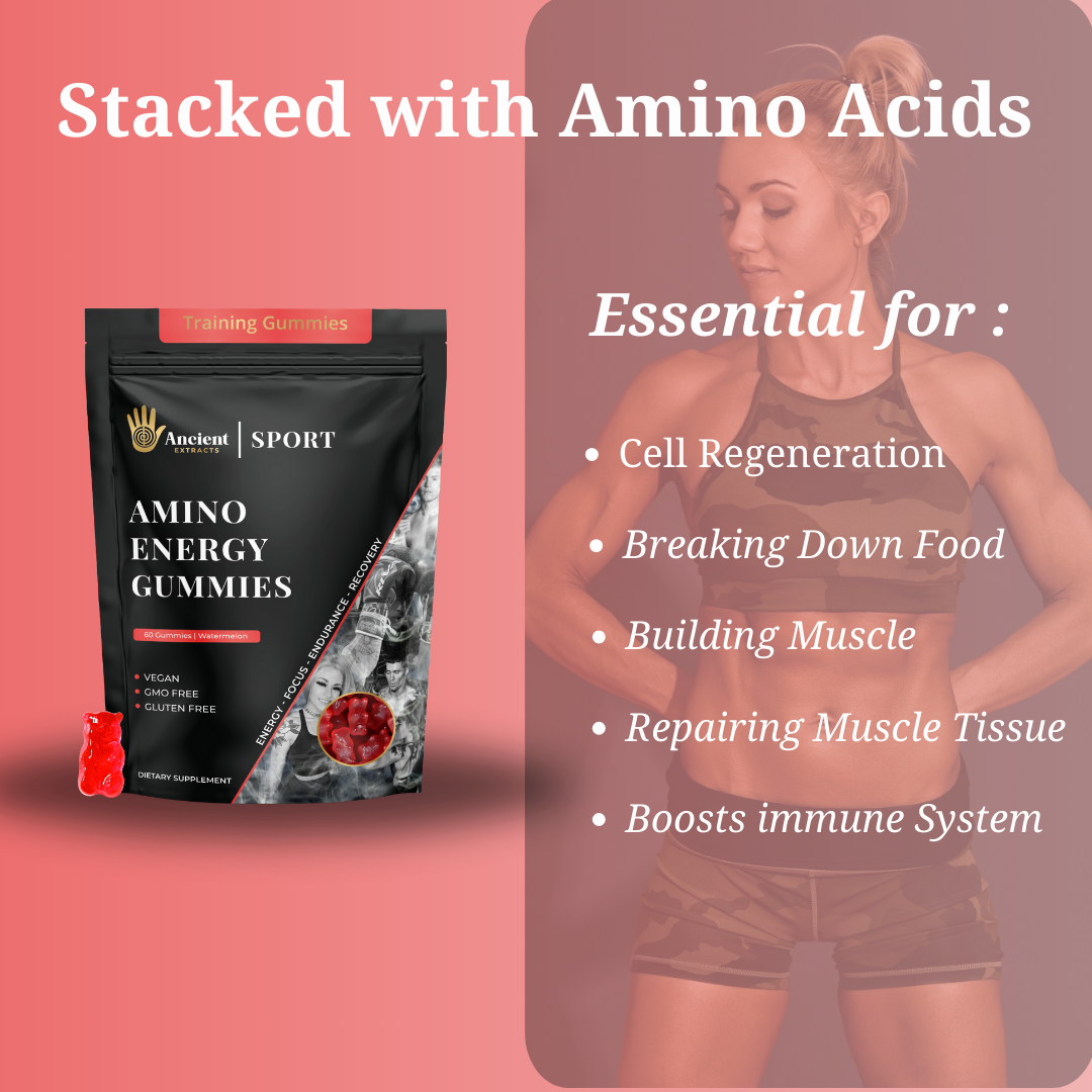 Amino Acid Energy Gummies Watermelon Flavour | Health