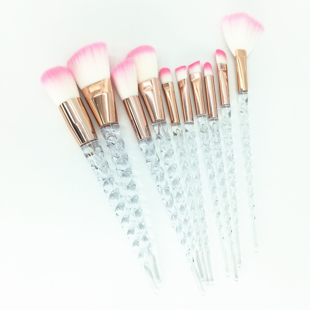 Makeup Brushes Set With Diamond Crystal Handle