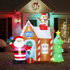 SANTA JINGER BREAD HOUSE - INFLATABLE