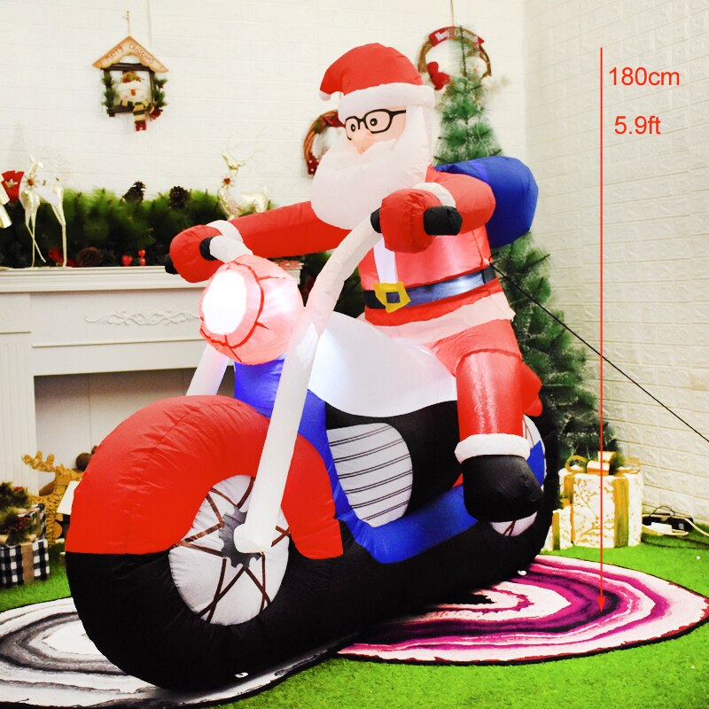 SANTA + POLAR BEAR - INFLATABLE