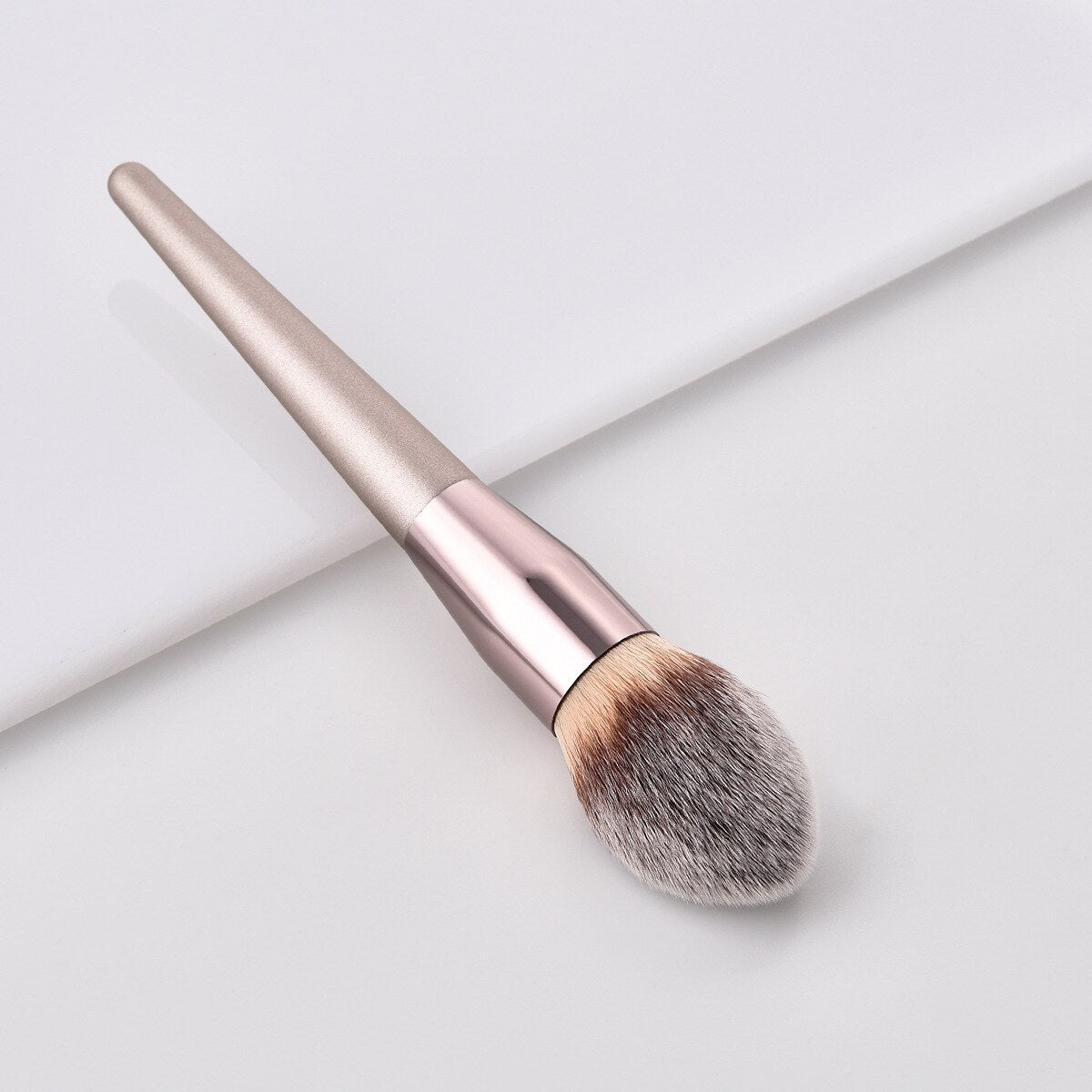 Champagne Facial Makeup Brushes Set - 4pcs