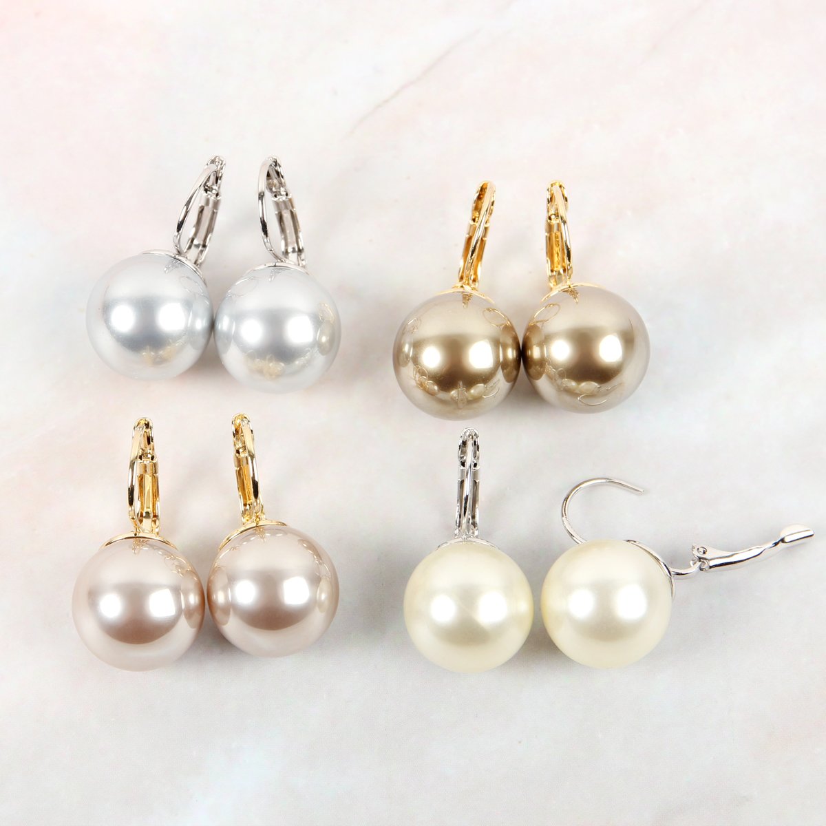 Hinged Pearl Earrings