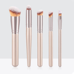 Golden Pink 5-Piece Makeup Brush Kit