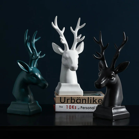 Nordic Ceramic Deer Ornaments | Home Decor