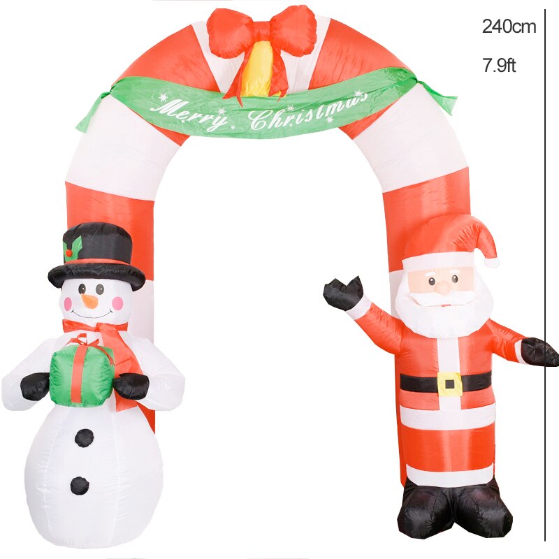 SANTA + POLAR BEAR - INFLATABLE