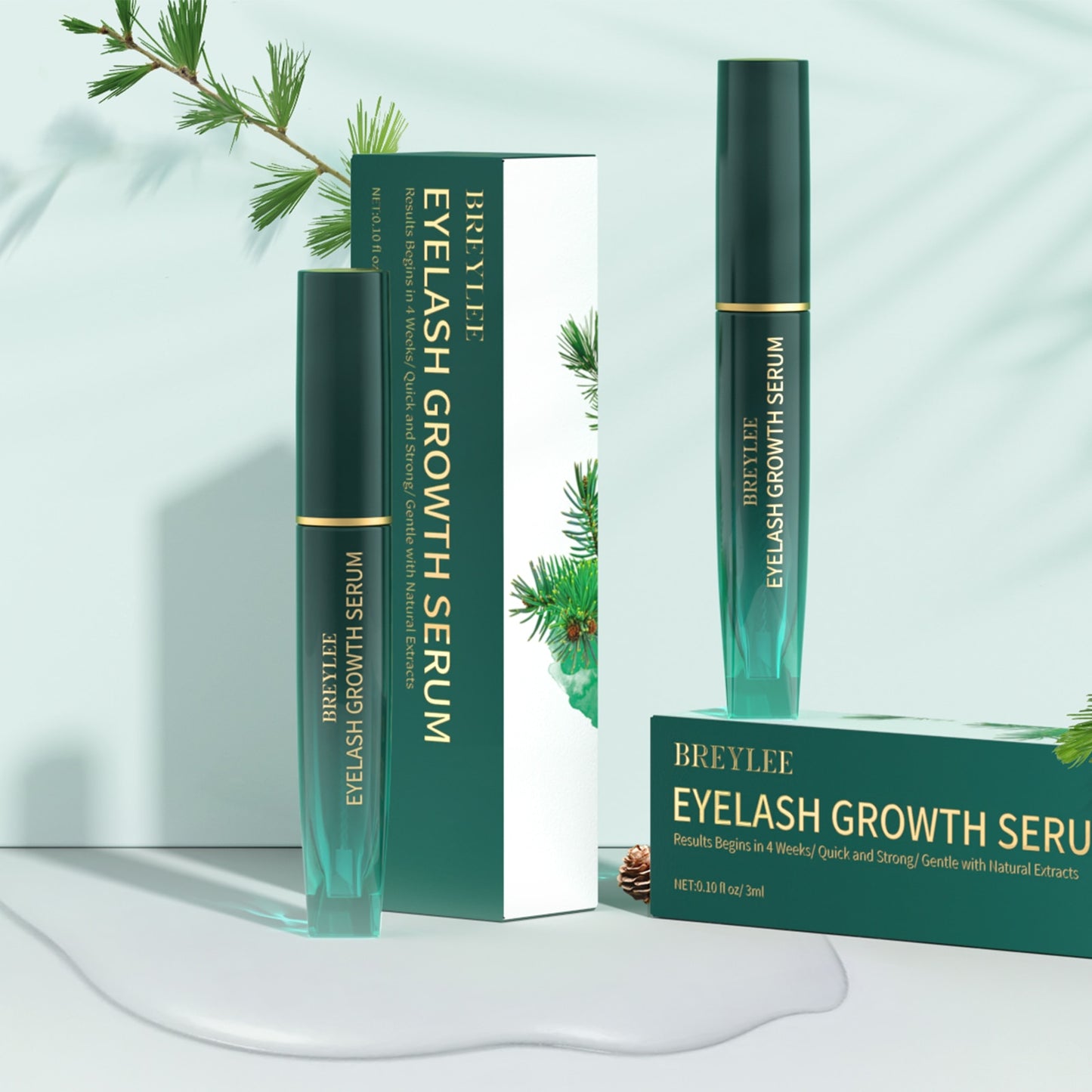 BREYLEE Eyelash Growth Gel Eyebrow Enhancer Lash Treatment Lift Growth Serum Liquid Eyelash Transparent Fast Lifting Fluid 3ml