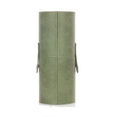 Portable Travel PU Leather Makeup Brush Tools Holder Cosmetic Pens Storage Cup Case Box Makeup Tool Organizer