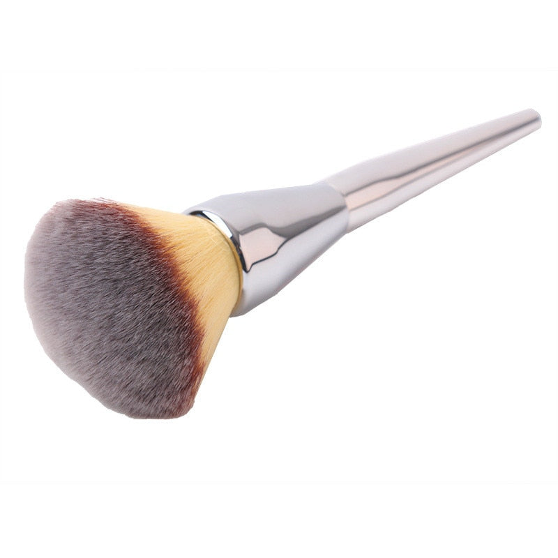 Very Big Beauty Powder Brush Makeup Brushes Blush Foundation Round Make Up Large Cosmetics Aluminum Brushes Soft Face Makeup
