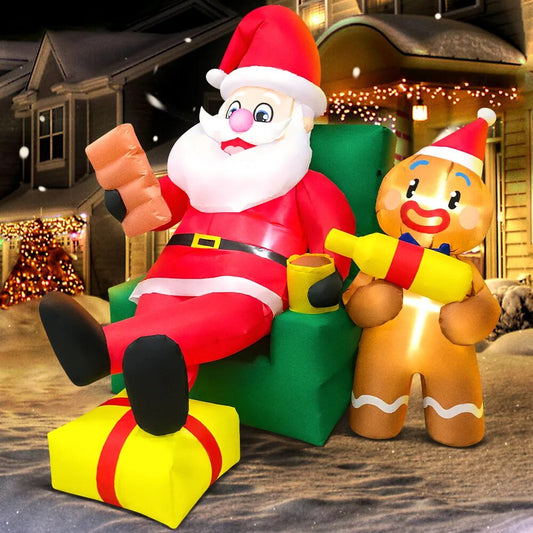 Santa Claus & Jinger Bread Man - Home & Garden